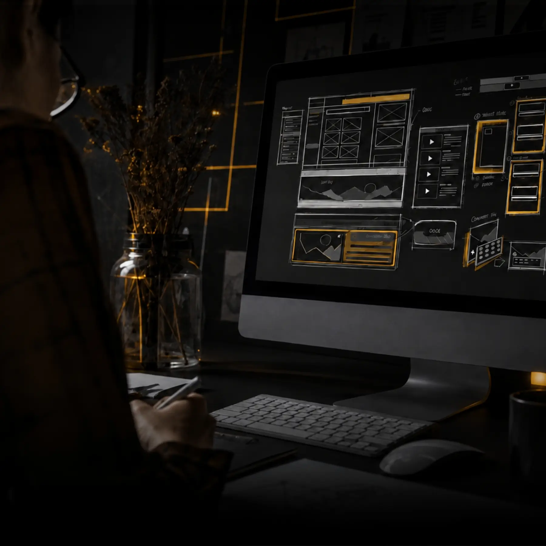 Design phase: website design direction and visual system by Stubborn Ibex Studios