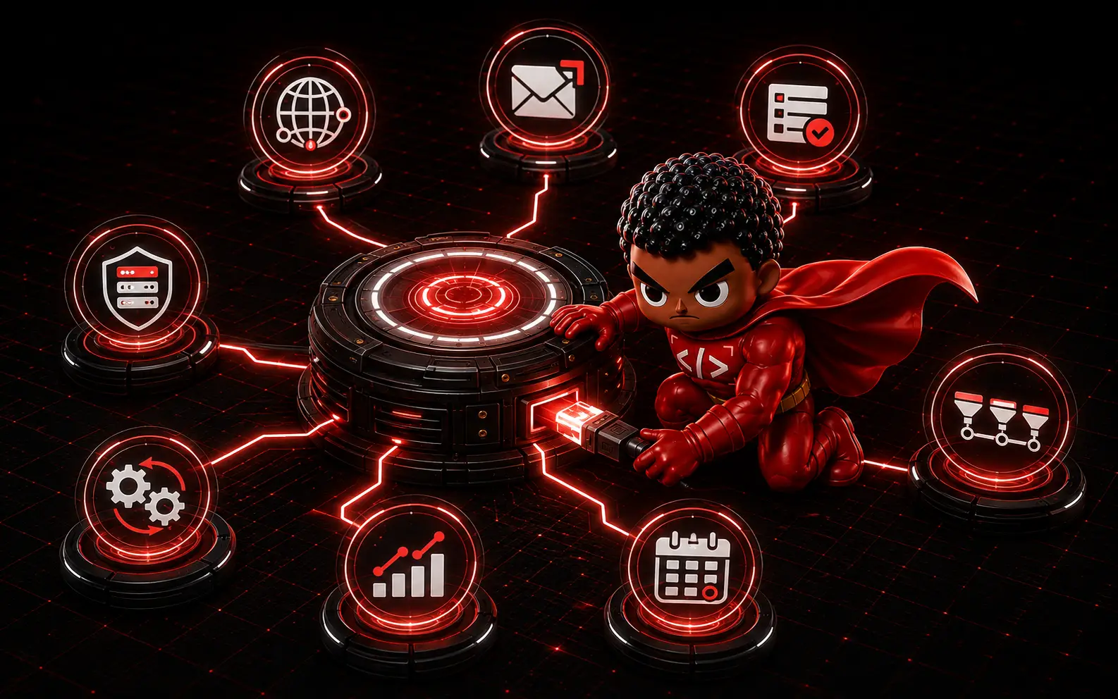 Digital Foundations services by Stubborn Ibex Studios including business email, CRM, hosting, forms, automations and connected digital systems