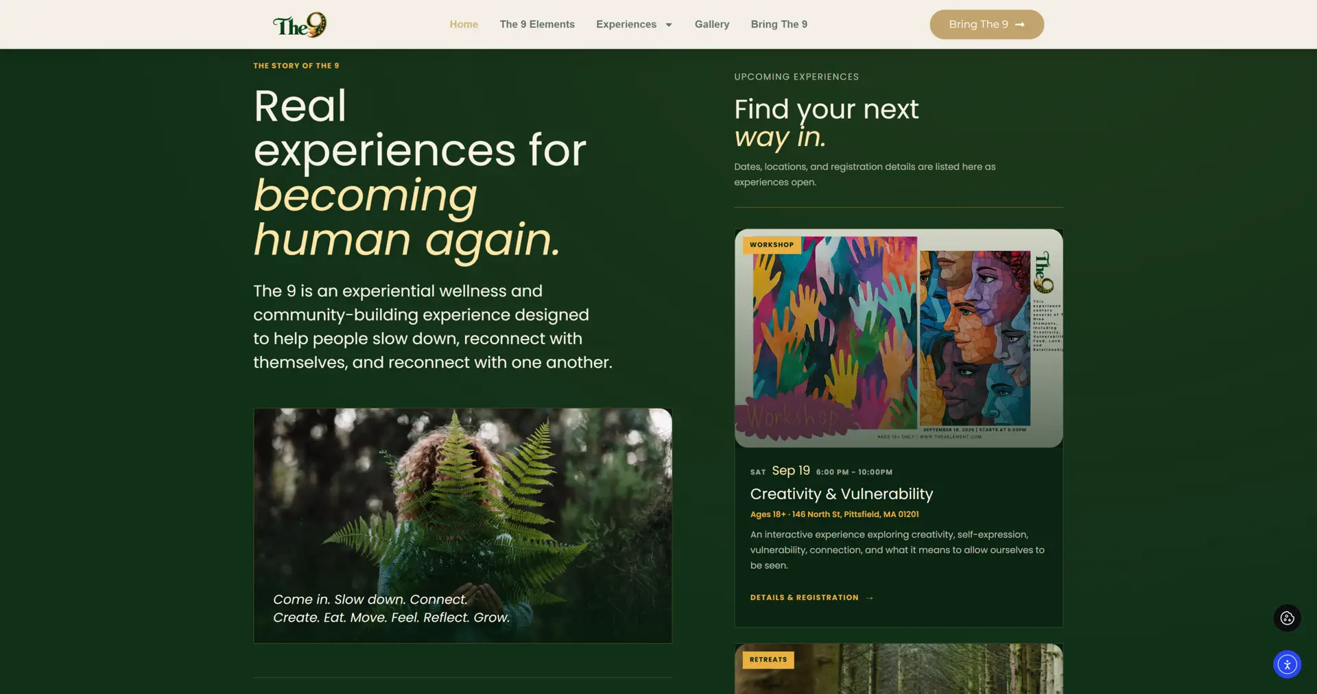 The 9 Elements website — screen 2 of 5